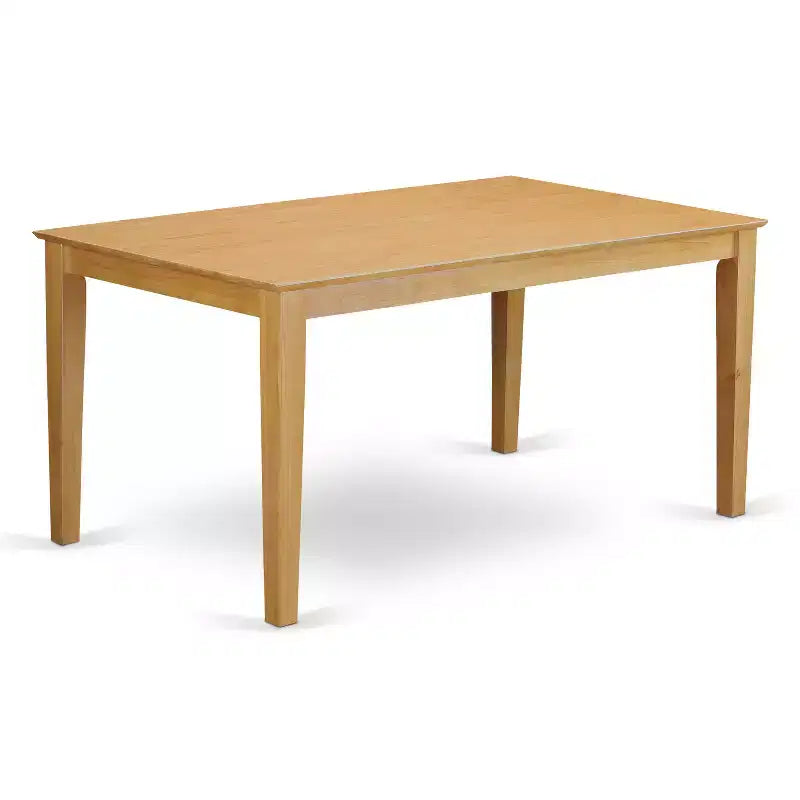 HomeStock 5-teiliges Esszimmer-Set aus Eiche mit Leinenstoff
