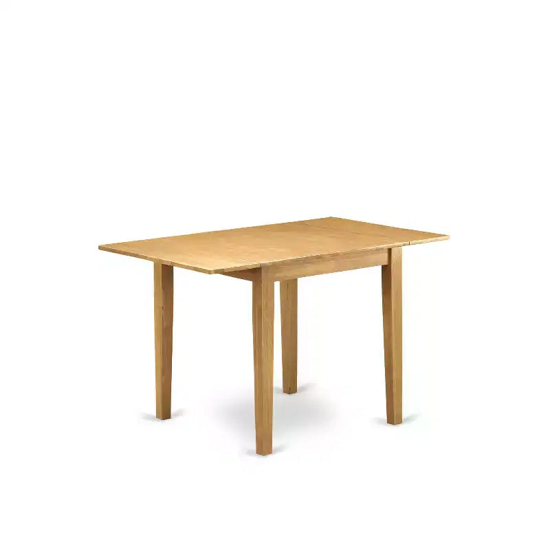 HomeStock Belmont Küchen-Tischset 5-tlg. - 4 Esszimmerstühle aus Holz und ein Esstisch - Eiche-Optik, Holzsitzfläche - Eiche-Optik