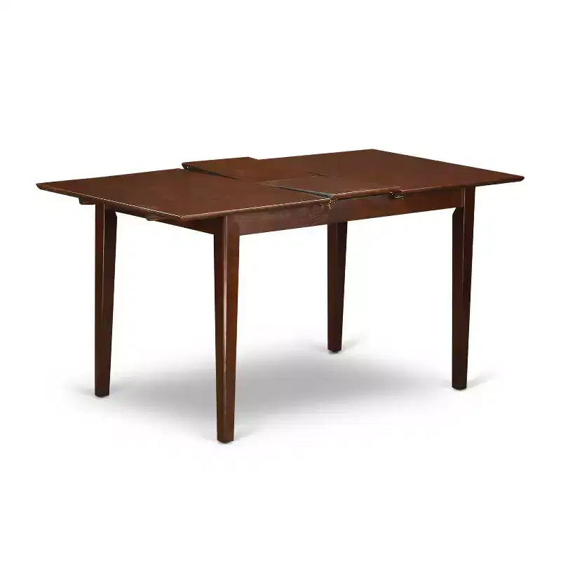 Rechteckiges Küchen-Tischset – 3-teilige Essgruppe mit Stühlen, ziegelrot, 48/60 Zoll