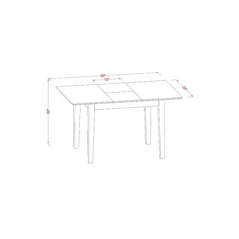 Nordic Kitchen Esstisch-Set mit Stühlen - Ausziehbarer Tisch & 6 Esszimmerstühle