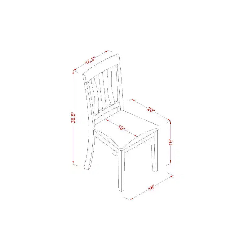 Küchentisch-Set für 4 Personen – 5-teiliges Esszimmer-Set mit rundem Tisch & Leinenstühlen – Art-Déco-Stil