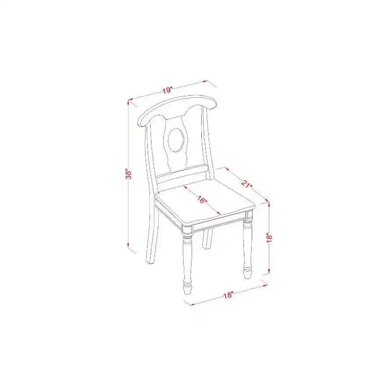 Zeitgenössisches Essgruppen-Set – Schicker 5-teiliger Küchentisch mit Stühlen