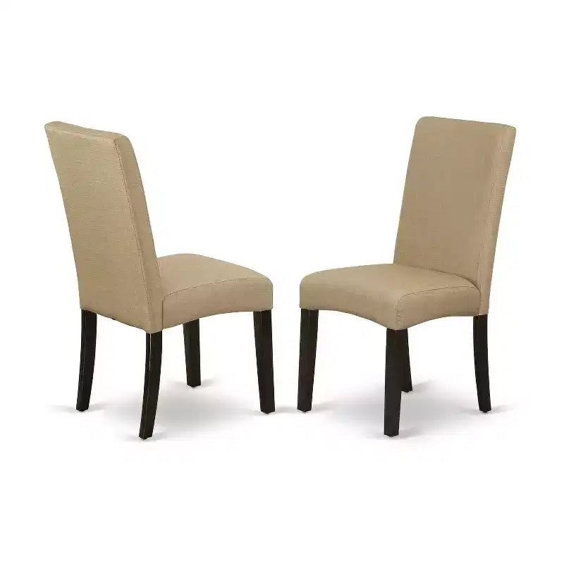 Rundes Küchentisch-Set, 5-teilig – 42-Zoll-Tisch & 4 Parsons-Stühle – Urbanes, modernes Design