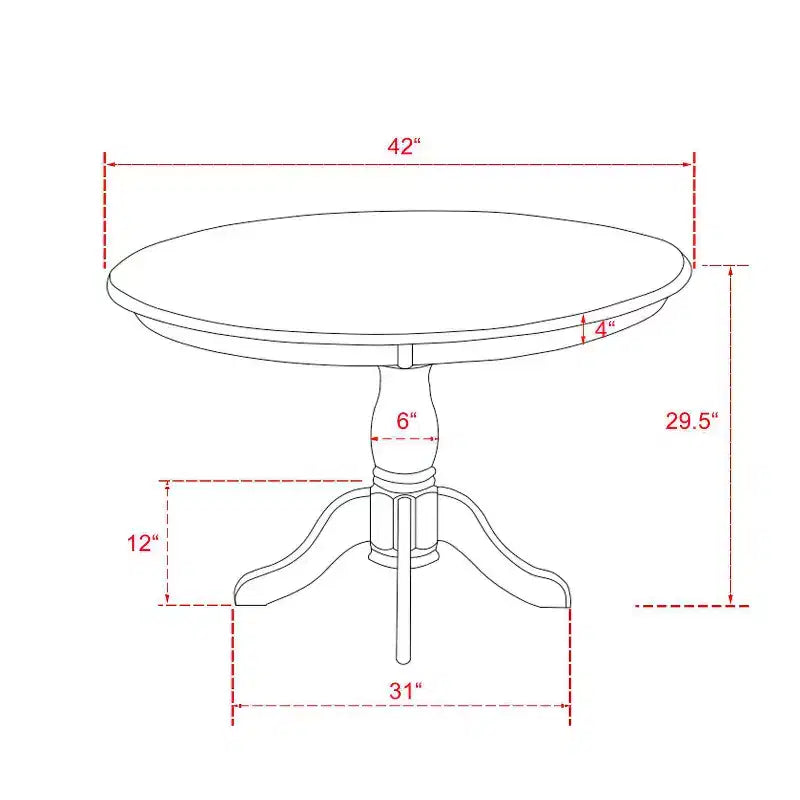 HomeStock 5-teiliges Esszimmer-Set: Tisch mit massiver Holzplatte in schwarz gebürsteter Optik und 4 Stühlen