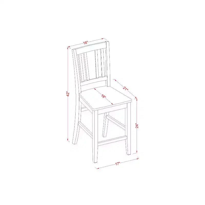 Thekenhohes Esszimmerset – Moderner Stehtisch & Stühle – Quadratischer Hochtisch für Küche und Essbereich