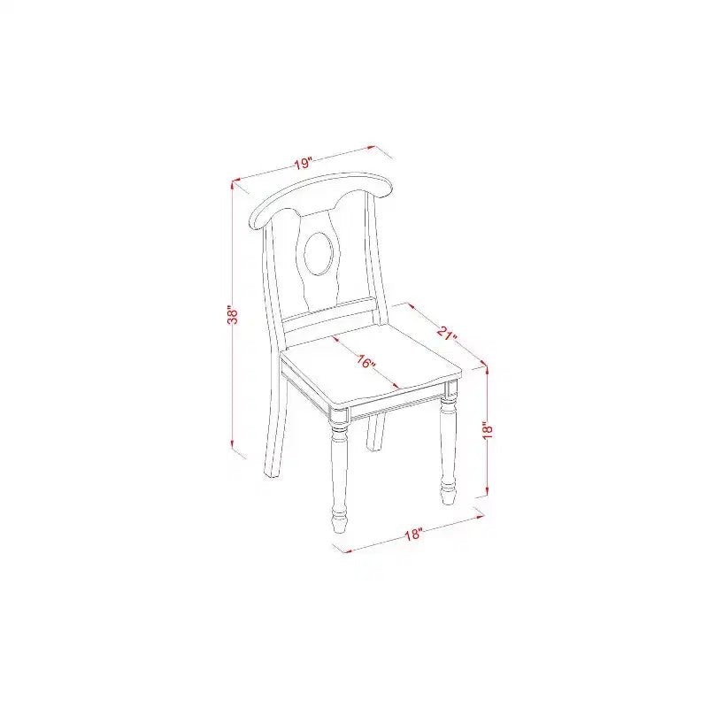 Rundes Esszimmerset 3-tlg. - 107 cm Tisch & 2 Stühle - Küchen-Essgruppe in Leinenweiß