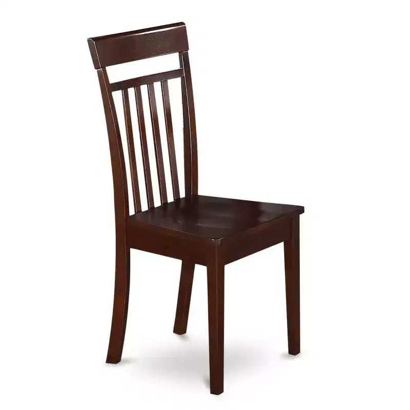 HomeStock 5-tlg. Essgruppe, Tischplatte aus massivem Holz in Mahagoni-Optik mit Klappfunktion – für 4 Personen