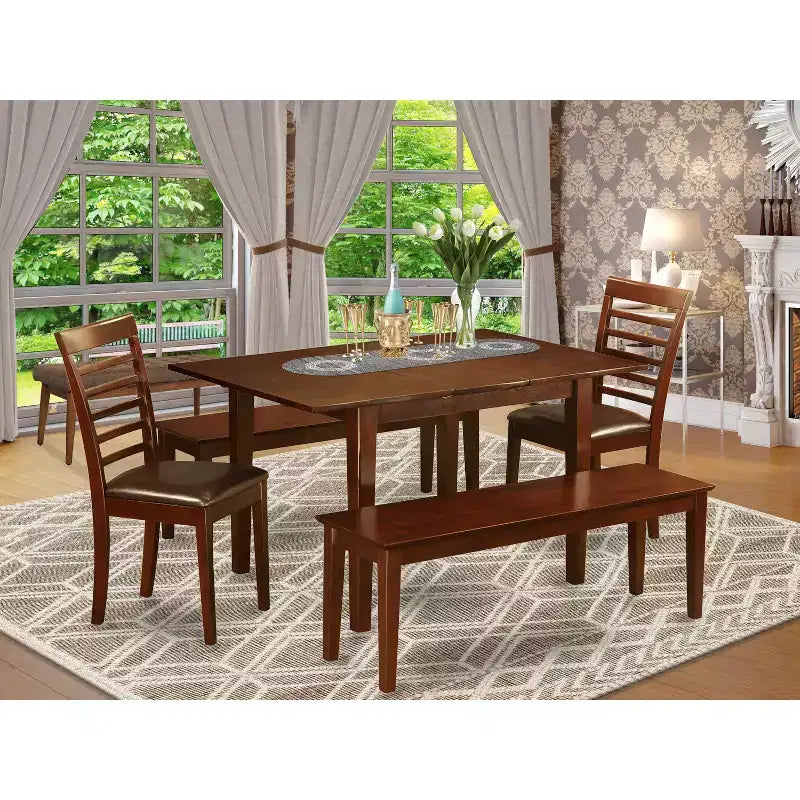 Esszimmertisch-Set – Esstisch mit Stühlen, modernes Essgruppen-Set, kleiner Tisch mit Stühlen, Esszimmermöbel aus Holz
