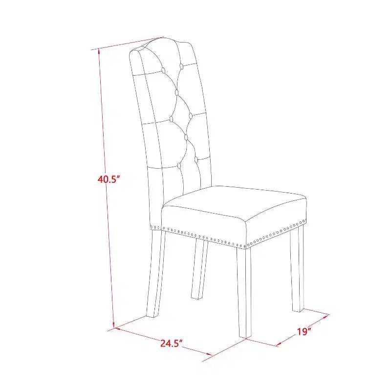 HomeStock 5-teiliges Esszimmerset, runder Tisch mit Tischplatte aus Massivholz in Schwarz und Kirschbaumoptik sowie 4 Stühlen