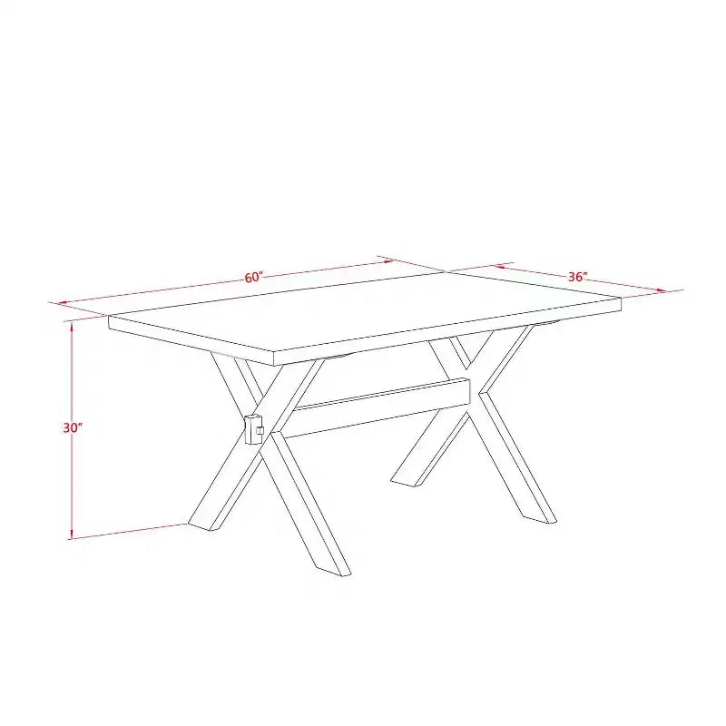 HomeStock 5-teiliges Esszimmerset mit Tischplatte aus Massivholz in Antik-Jakobean-Optik und 4 Polsterstühlen