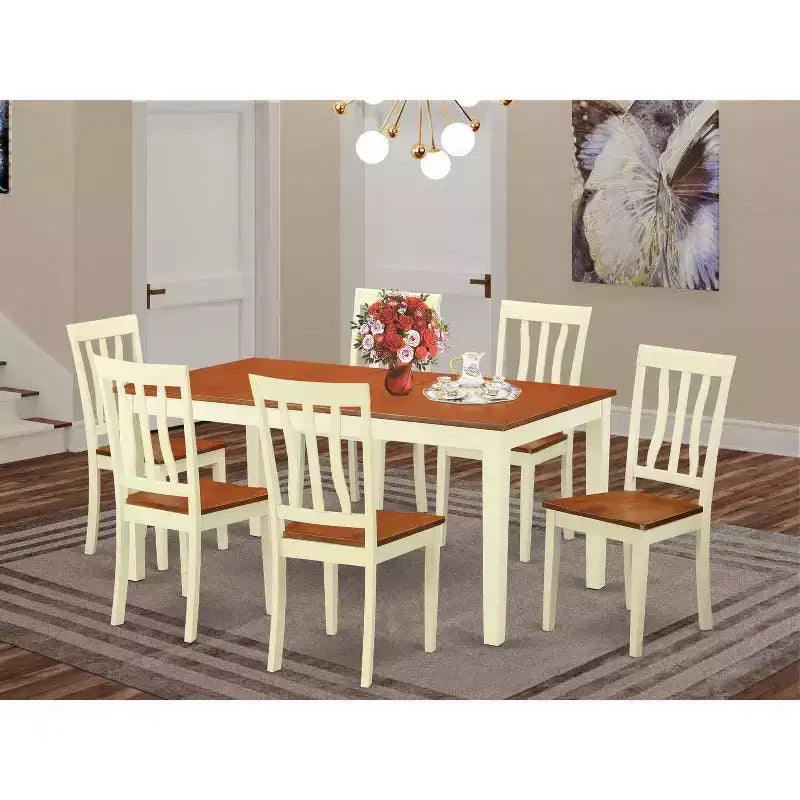 Asiatisches Esszimmer-Set – Tisch & Stühle