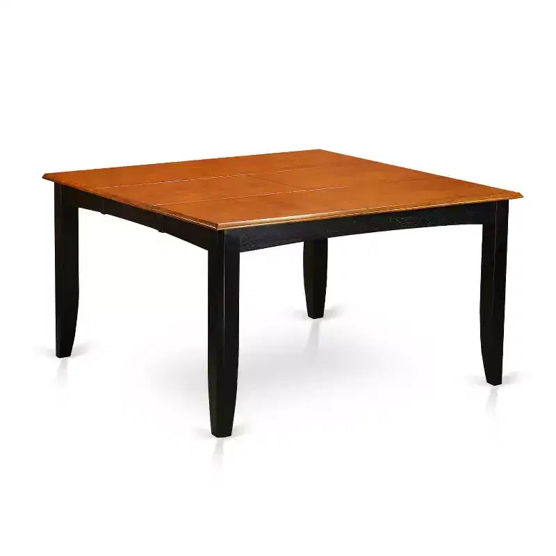 9-teiliges Esszimmer-Set – quadratischer Tisch mit Schmetterlingsauszug & 8 Stühle – 54x54 Zoll