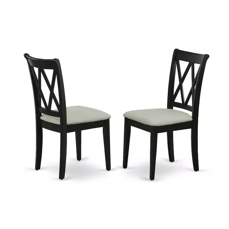 Südwestliches Essgruppen-Set – 5-teiliges Tisch- & Stuhlset – Schwarzes Finish – Küchen-Essgruppe