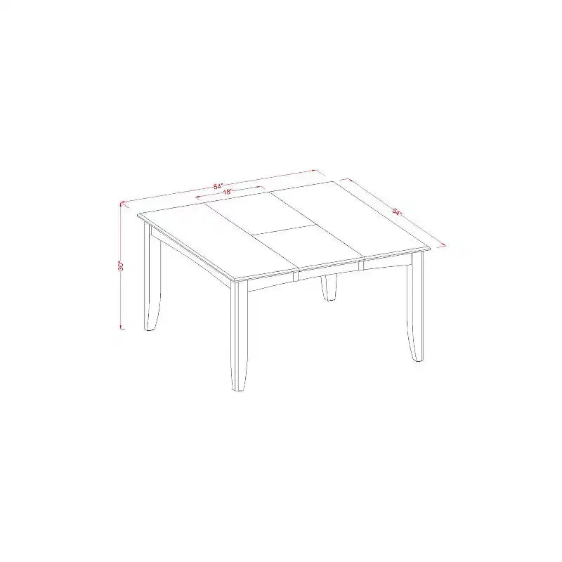 Mediterranes Essgruppen-Set - Quadratischer Tisch mit Einlegeplatte & 8 Stühlen - Esszimmermöbel aus Massivholz
