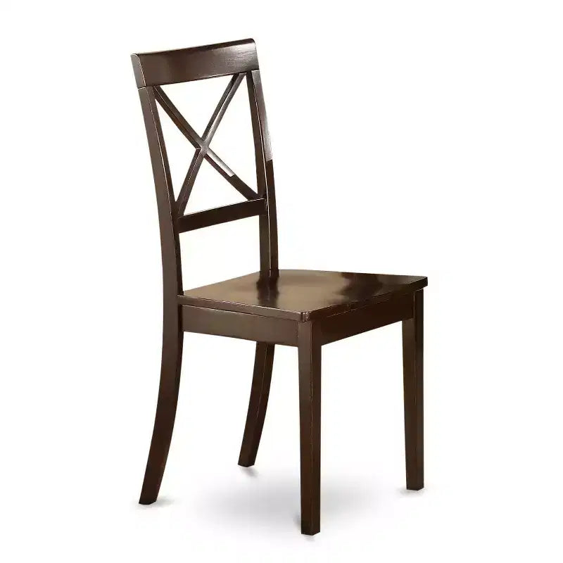 HomeStock 3-tlg. Essgruppe, Cappuccino, Tischplatte aus Massivholz – für 4 Personen