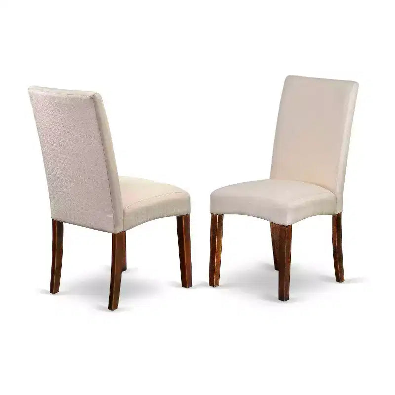 Rustikales Esszimmer-Set, 6-teilig – Küchentisch mit Einlegeplatte & 4 Leinenstühlen, Bank – 81x152 cm
