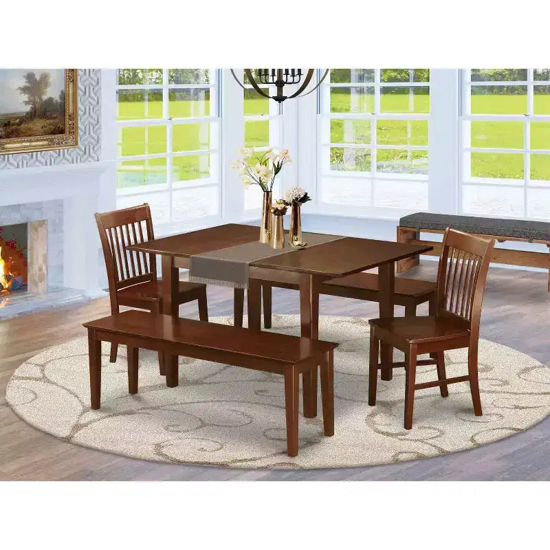 Esszimmertisch-Set – 7-teiliges Set aus Holztisch & Stühlen – Klassisches Design