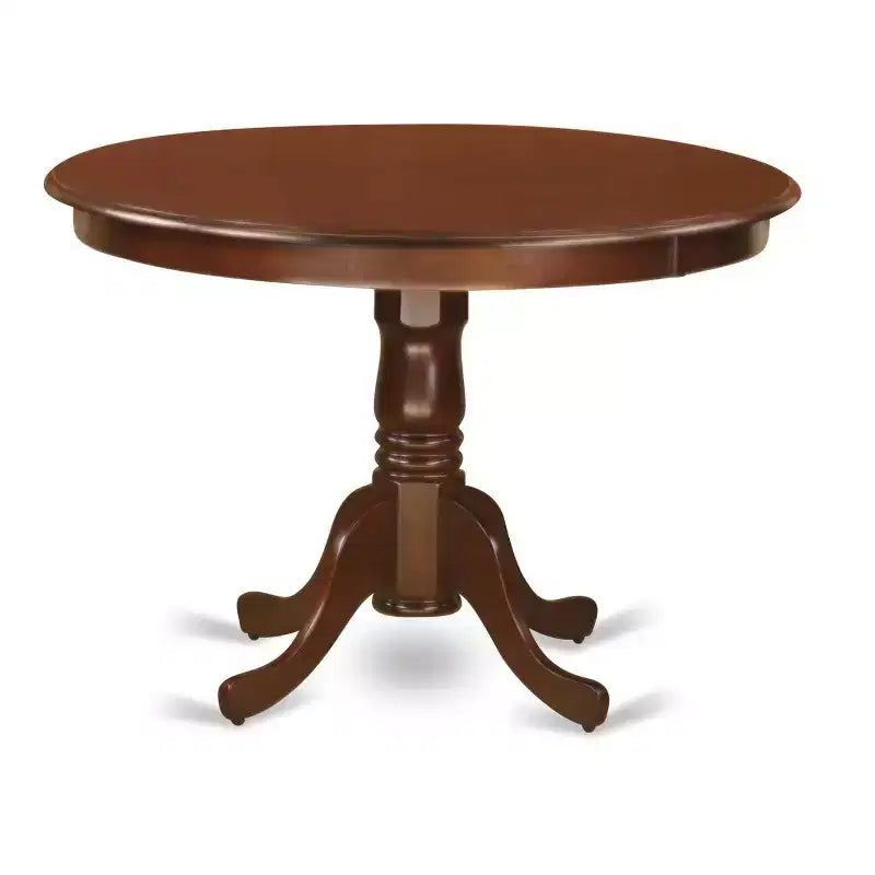 Gotisches Küchentisch-Set – 3-teiliges Glamour-Esszimmer-Set mit Stühlen – 42-Zoll-Rundtisch – Elegantes Holzdesign