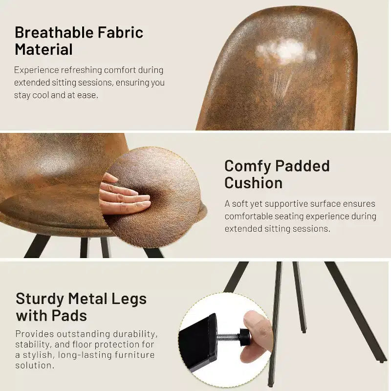 FurnitureR Modernes 5-teiliges Esszimmerset mit 160 cm MDF-Tisch & 360° drehbaren Polsterstühlen, stabilen Metallbeinen, Möbel für Küche & Esszimmer