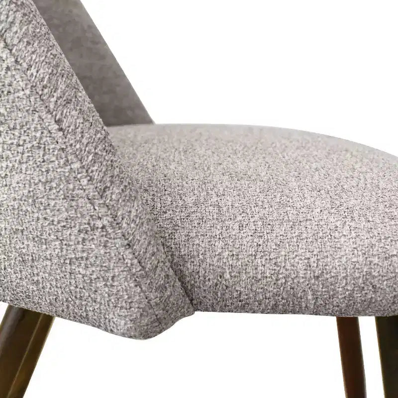 5-teiliges Esszimmerset für 4 Personen, runder Esstisch in Walnuss mit Metall-Sockelgestell + 4 gepolsterte armlehnlose Stühle für Esszimmer, Küche – Panipeachy
