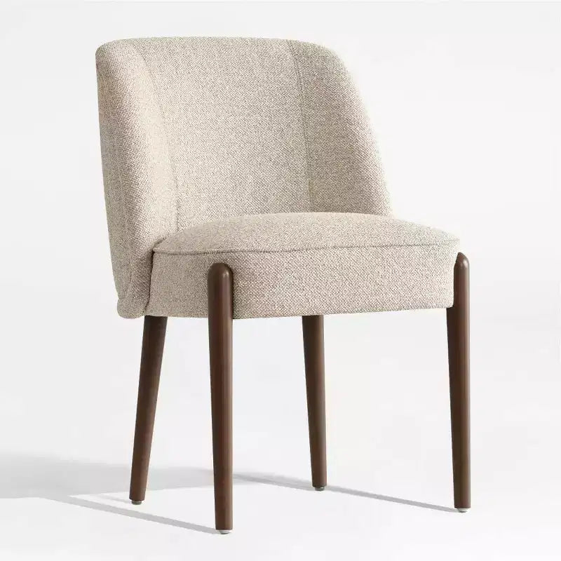 Modernes 5-teiliges Esszimmer-Set für 4 Personen, runder Tisch in Anthrazit mit 4 gepolsterten Esszimmerstühlen mit Holzbeinen für Esszimmer oder Landhausstil-Panipeachy