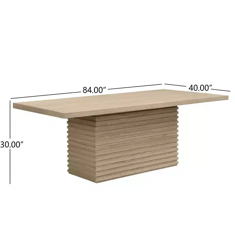 Christopher Knight Home Wichai Modernes 7-teiliges Esszimmer-Set aus Holz und Metall mit Drehstühlen und rechteckigem Tisch