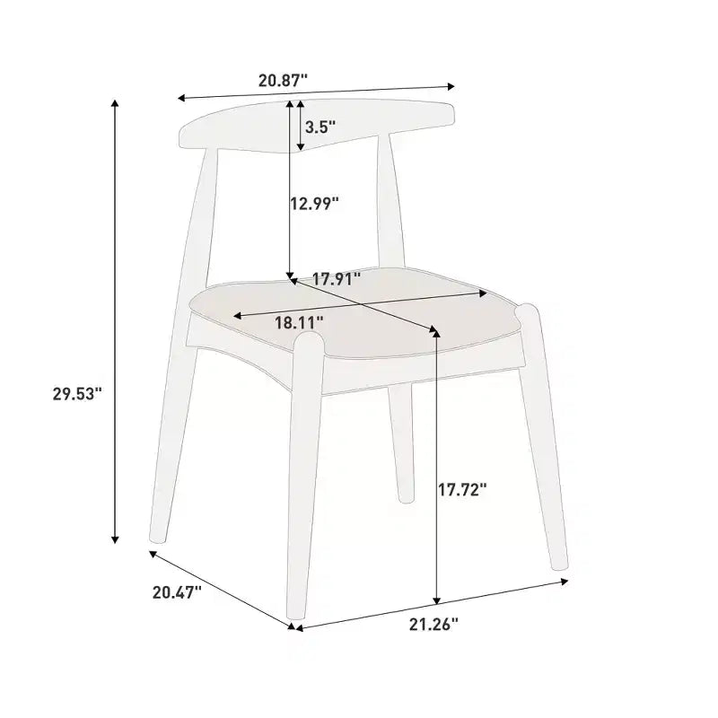 Christopher Knight Home Ahmad Modernes 5-teiliges Esszimmer-Set aus Gummibaumholz mit Kunstleder-gepolsterten Stühlen und rechteckigem Tisch