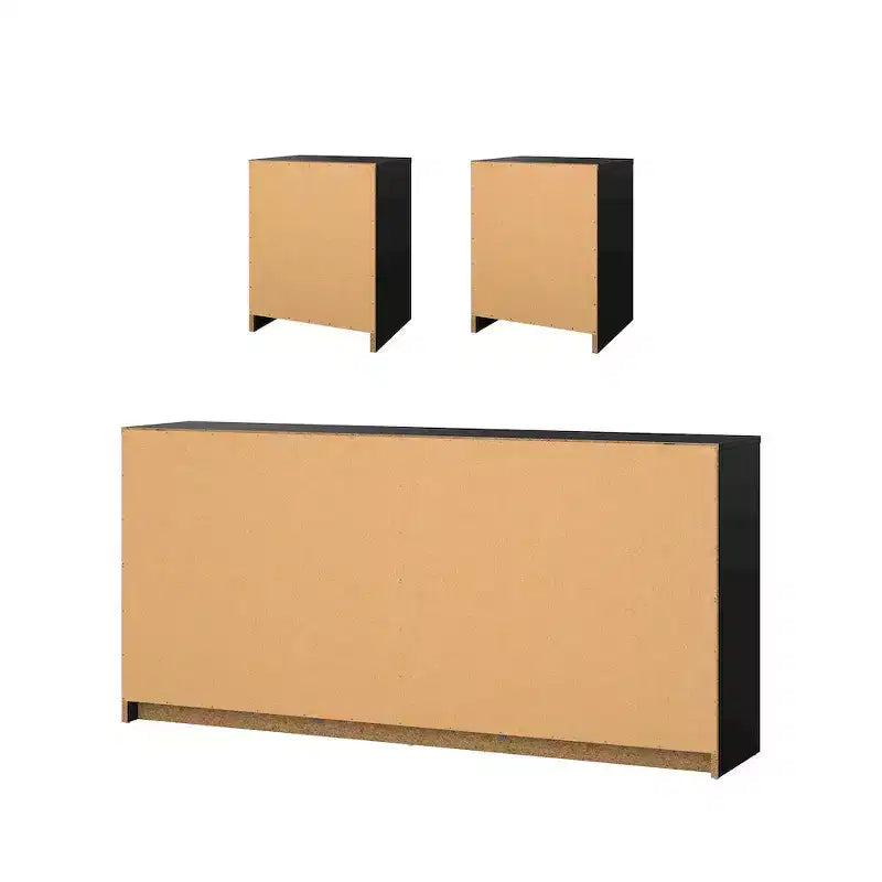 Tvilum, Portland Schlafzimmer-Set, 3-teilig – Kommode mit 6 Schubladen und 2 Nachttische
