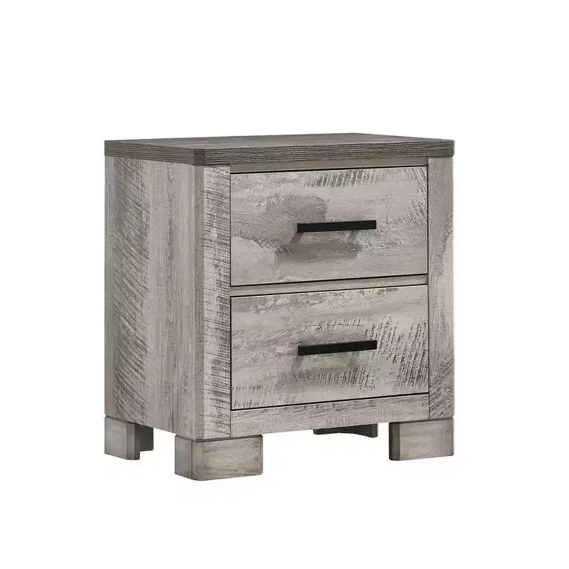3-tlg. Adam Paneel-Schlafzimmer-Set Grau - Picket House Furnishings