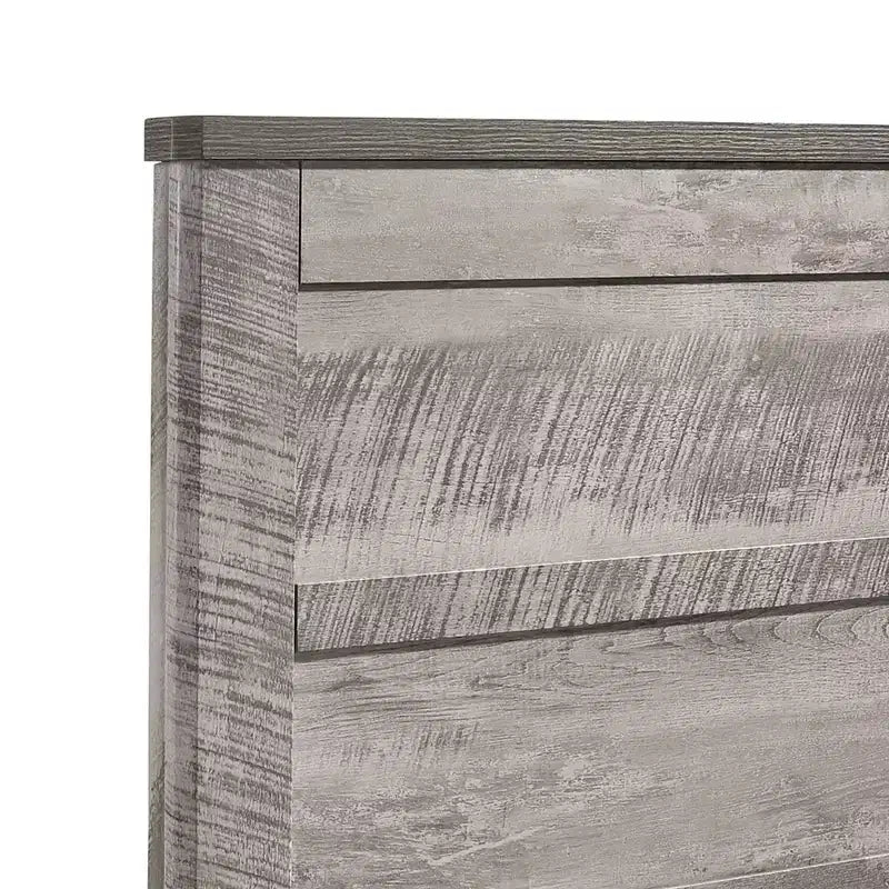 3-tlg. Adam Paneel-Schlafzimmer-Set Grau - Picket House Furnishings