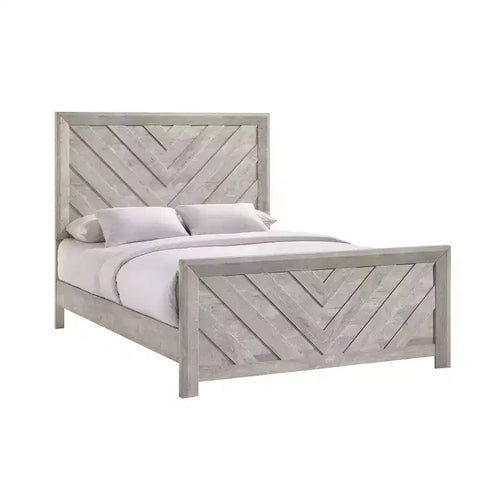 5-tlg. Schlafzimmer-Set Keely mit Paneelen, Weiß – Picket House Furnishings