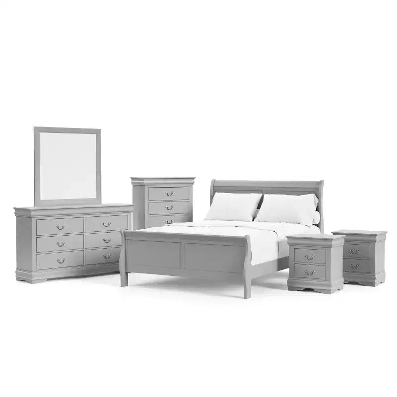 6-teiliges Schlafzimmer-Set Sliver Sleigh - HOMES: Inside + Out