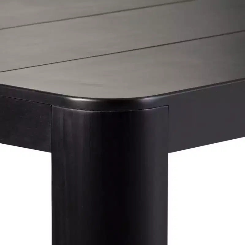 Plank+Beam 72" Modernes Esszimmertisch-Set aus massivem Holz mit abgerundeten Kanten und 2 Bänken