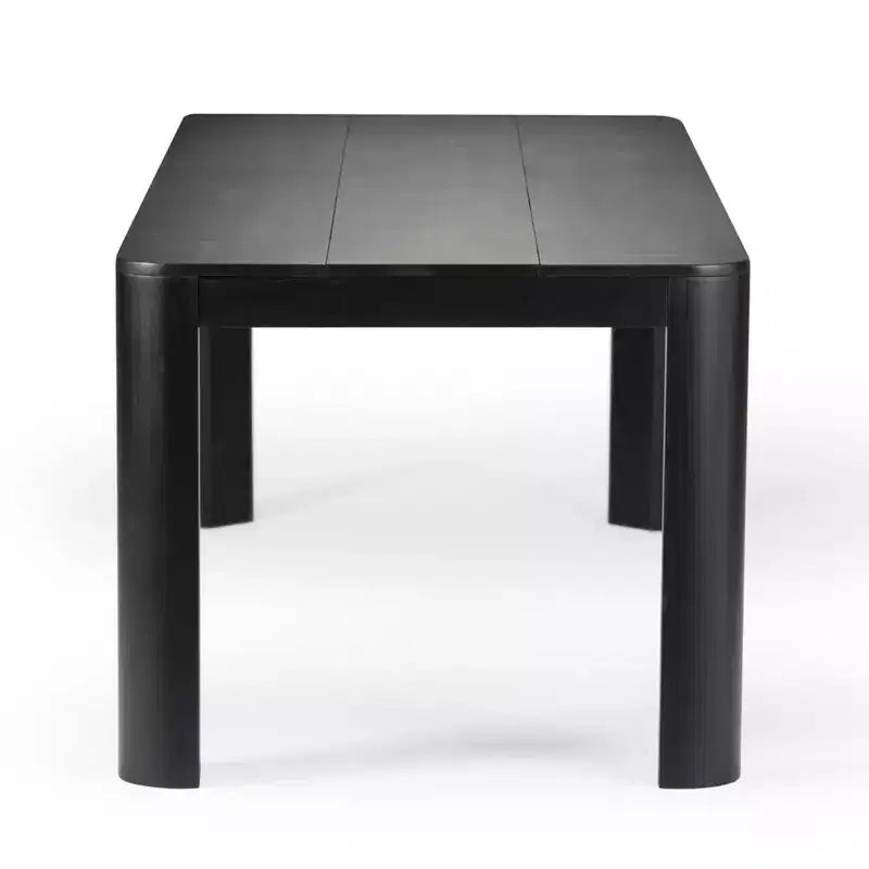 Plank+Beam 72" Modernes Esszimmertisch-Set aus massivem Holz mit abgerundeten Kanten und 2 Bänken