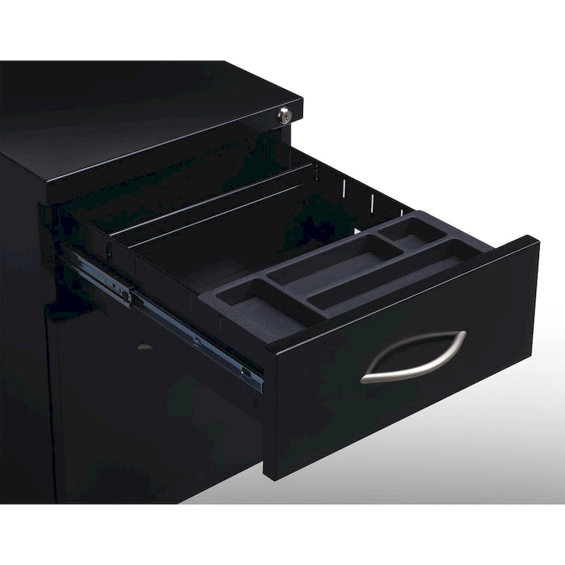 20D Bogen-Griff mobiler Rollcontainer Aktenschrank, 1 Box/1 Ablage