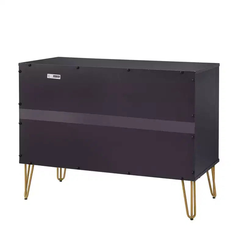 Manhattan Comfort Dumbo 2-tlg. modernes Set bestehend aus Kommode mit 3 Schubladen und Nachttisch mit 2 Schubladen