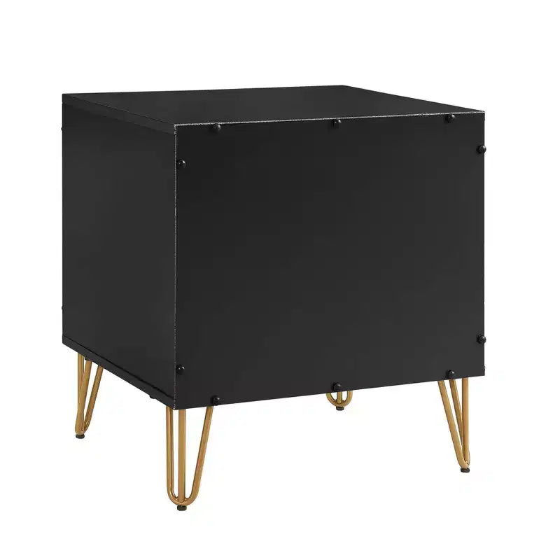 Manhattan Comfort Dumbo 2-tlg. modernes Set bestehend aus Kommode mit 3 Schubladen und Nachttisch mit 2 Schubladen