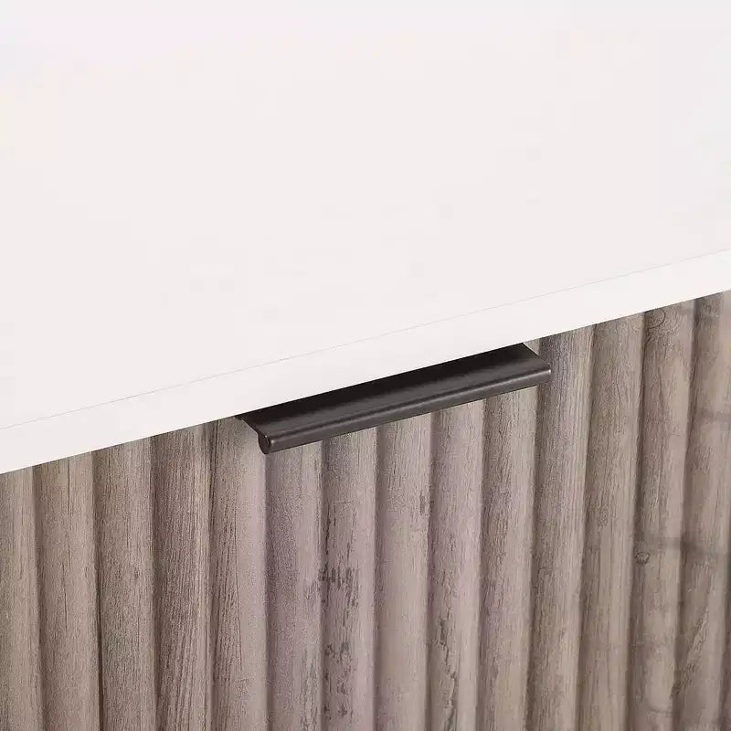 Manhattan Comfort Dumbo 2-tlg. modernes Set bestehend aus Kommode mit 3 Schubladen und Nachttisch mit 2 Schubladen