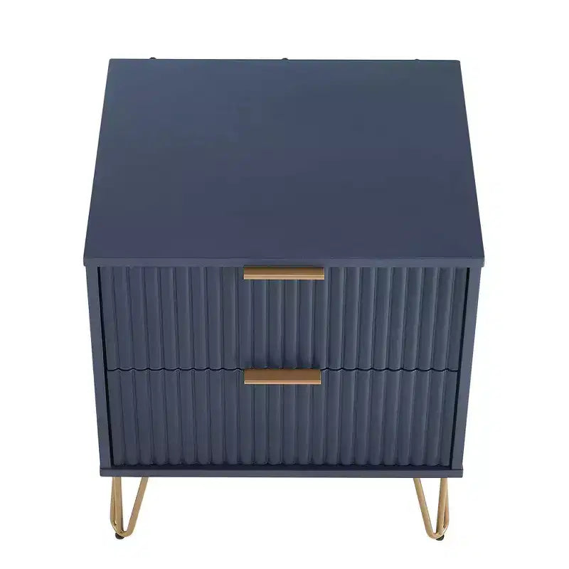 Manhattan Comfort Dumbo 2-tlg. modernes Set bestehend aus Kommode mit 3 Schubladen und Nachttisch mit 2 Schubladen