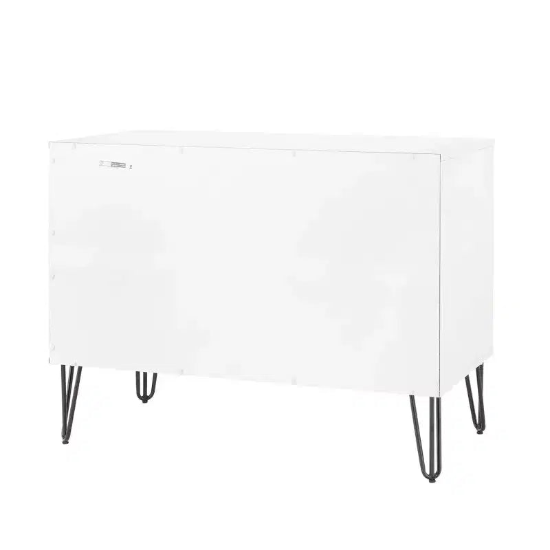 Manhattan Comfort Dumbo 2-tlg. modernes Set bestehend aus Kommode mit 3 Schubladen und Nachttisch mit 2 Schubladen