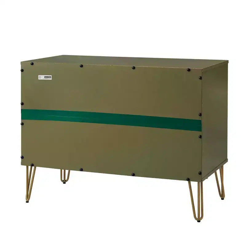 Manhattan Comfort Dumbo 2-tlg. modernes Set bestehend aus Kommode mit 3 Schubladen und Nachttisch mit 2 Schubladen