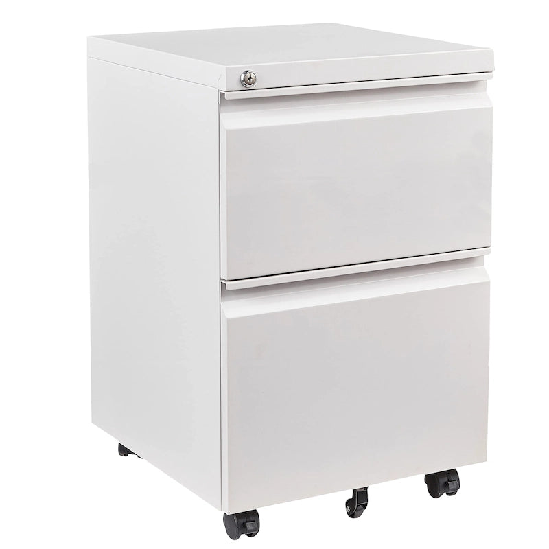 Rollcontainer mit 2 Schubladen, Schreibtisch-Unterbau, Aktenschränke