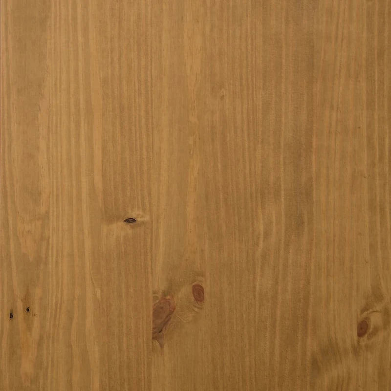 Aufsatz für Highboard mit Glastüren, Kiefer Massivholz - 80 x 37 x 100 cm