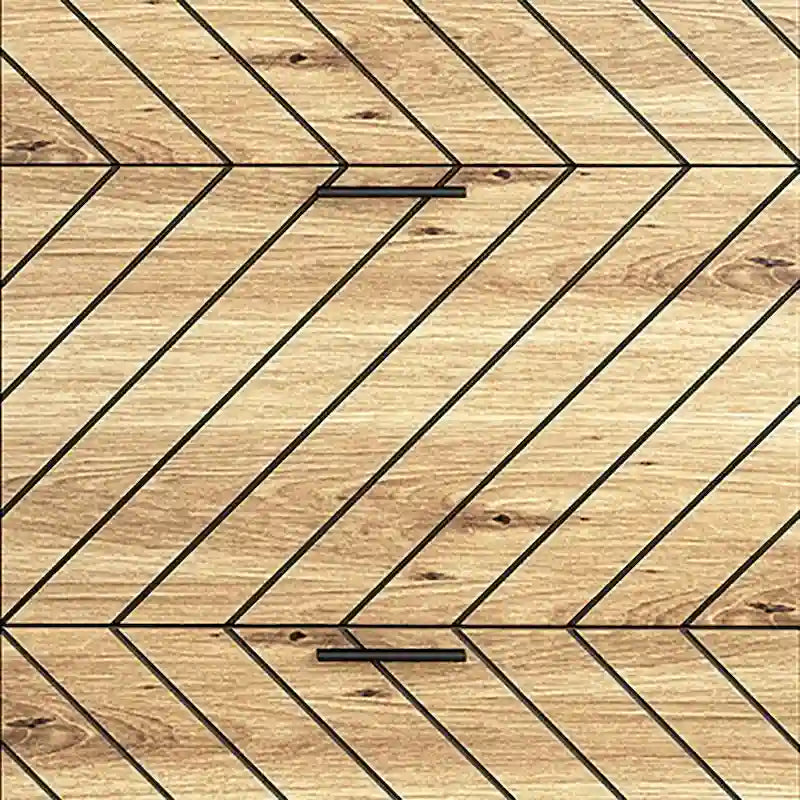 Eleganter stylischer Schuhschrank aus Holz mit Metallbeinen