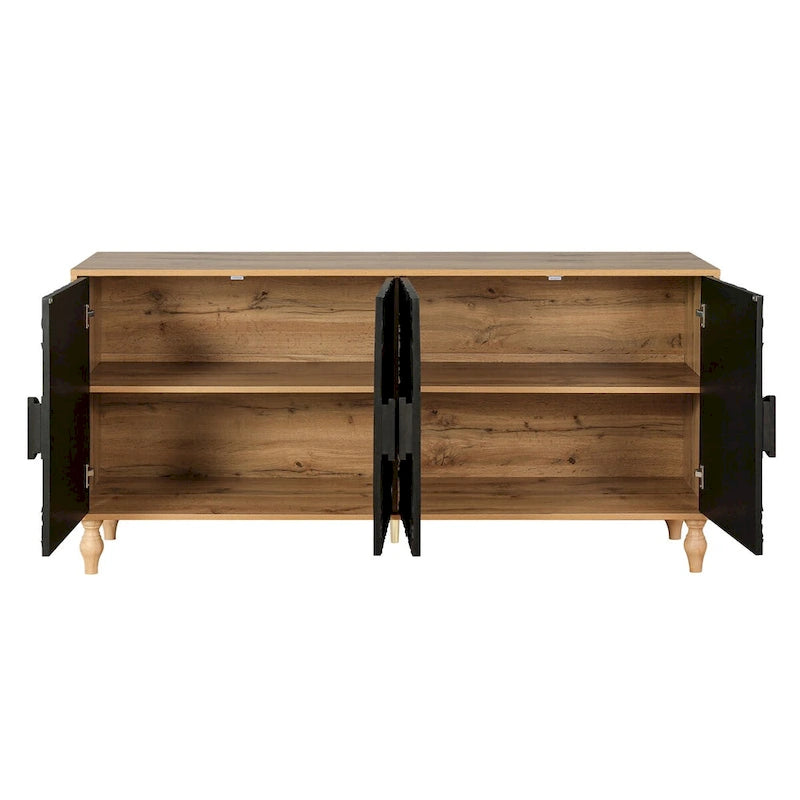 Geschnitzte Symmetrische Design Sideboards