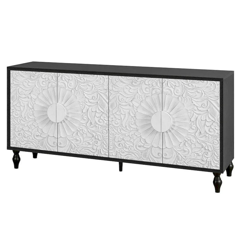 Geschnitzte Symmetrische Design Sideboards