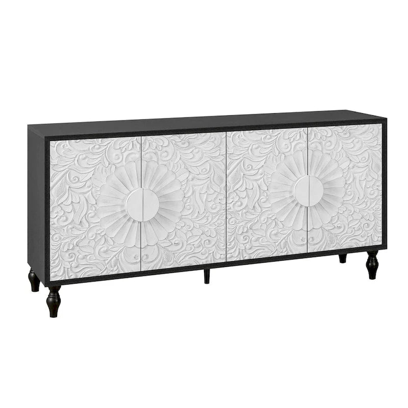 Geschnitzte Symmetrische Design Sideboards