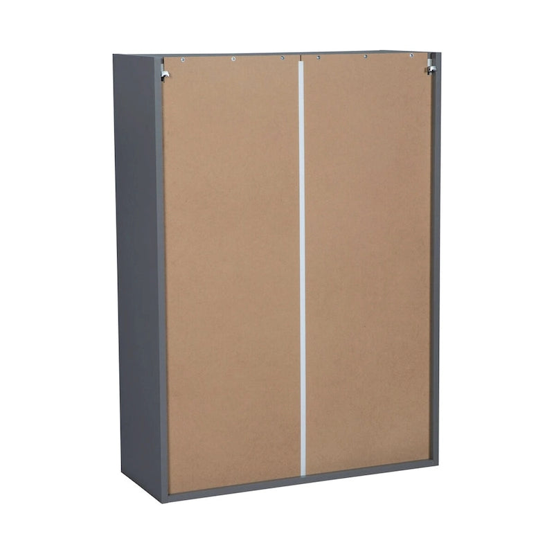 27 x 42 Hängeschrank – Doppeltür – Grau – 27 x 42 x 12
