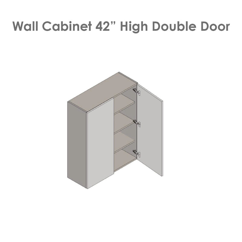 27 x 42 Hängeschrank – Doppeltür – Grau – 27 x 42 x 12