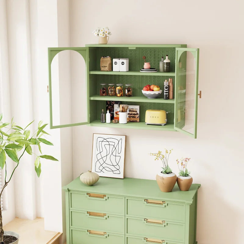 27,56Glastüren Modern Zweitüriger Wandschrank